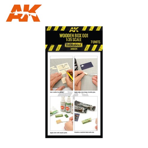 Skrzynie skrzynki drewniane AK8224 AK Interactive