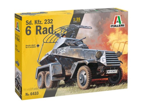 Samochód rozpoznawczy 6-Rad Sd.Kfz.232 6433 Italeri
