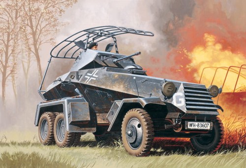 Samochód rozpoznawczy 6-Rad Sd.Kfz.232 6433 Italeri
