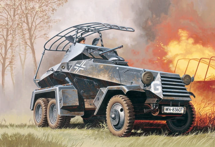 Samochód rozpoznawczy 6-Rad Sd.Kfz.232 6433 Italeri