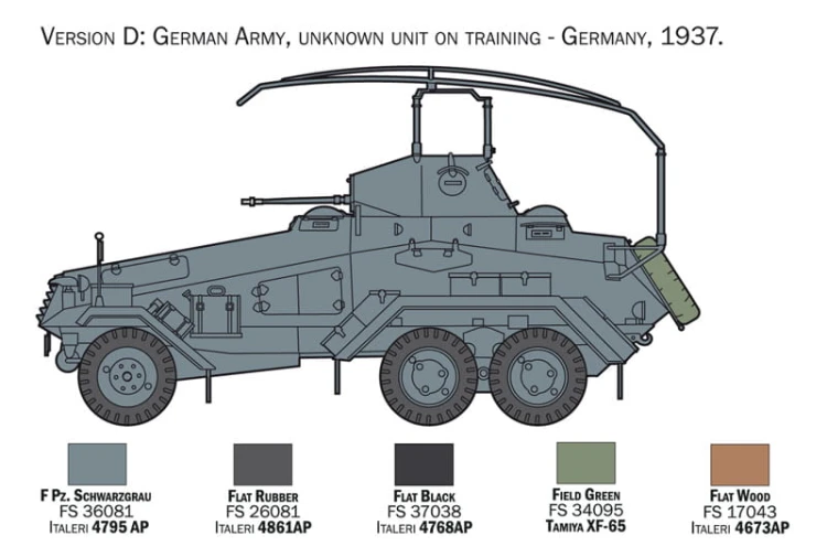 Samochód rozpoznawczy 6-Rad Sd.Kfz.232 6433 Italeri