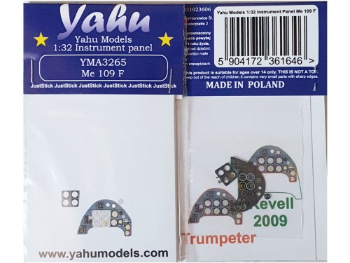 Fototrawiona tablica do Bf109 F YMA3265 Yahu