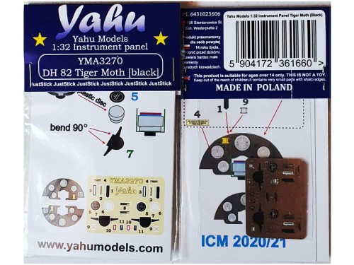 Fototrawiona tablica do DH 82 Tiger Moth YMA3270 Yahu