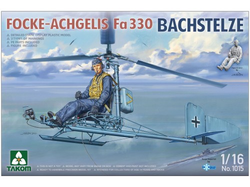 Wiroszybowiec Focke-Achgelis Fa 330 Bachstelze 1015 Takom