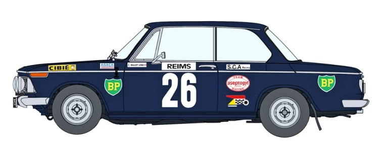 BMW 2002 ti 1971 Monte Carlo 20540 Hasegawa