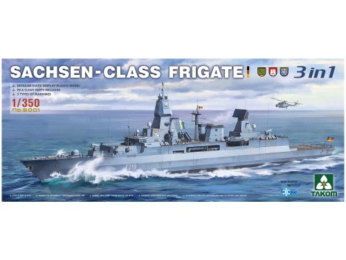 Okręt fregata rakietowa F124 Sachsen 6001 Takom