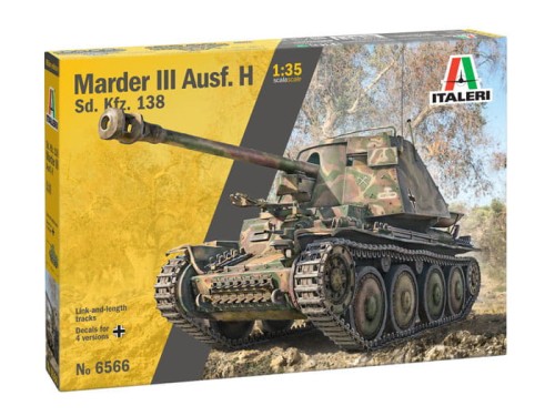 Niszczyciel czołgów Marder III Ausf.H 6566 Italeri
