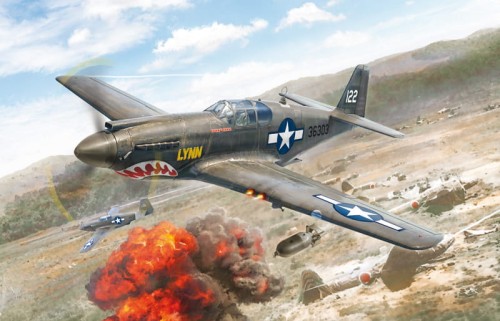 Samolot North American P-51A Mustang 1423 Italeri