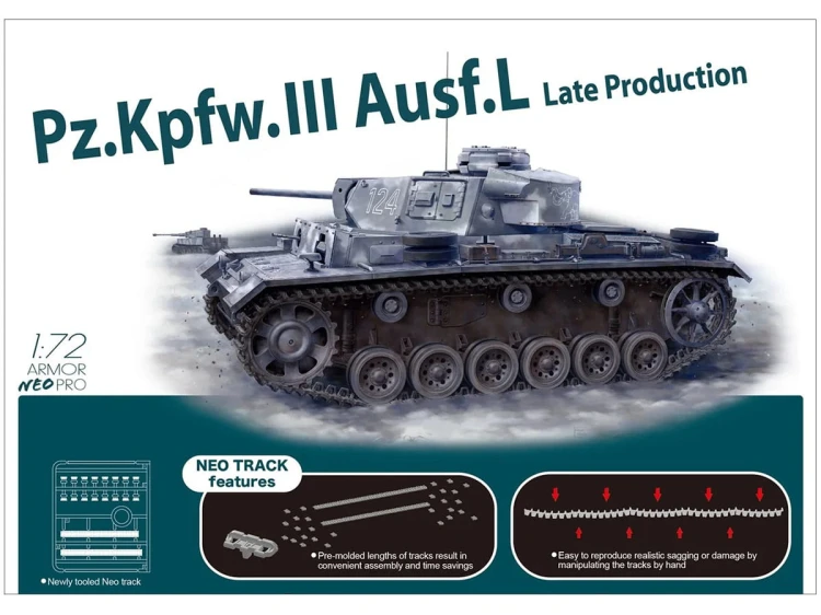 Czołg PzKpfw III Ausf.L late 7645 Dragon