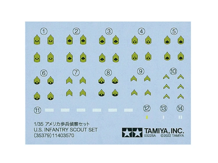Figurki U.S. amerykańska piechota 35379 Tamiya
