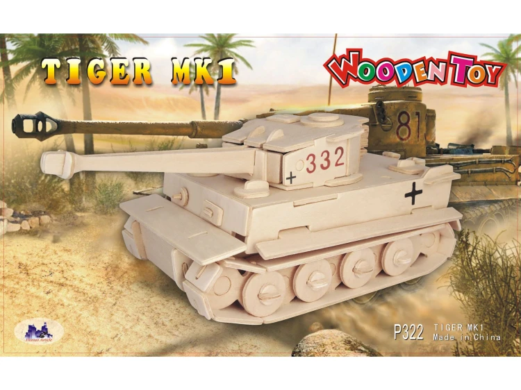 Czołg Tiger I składanka drewniana P322