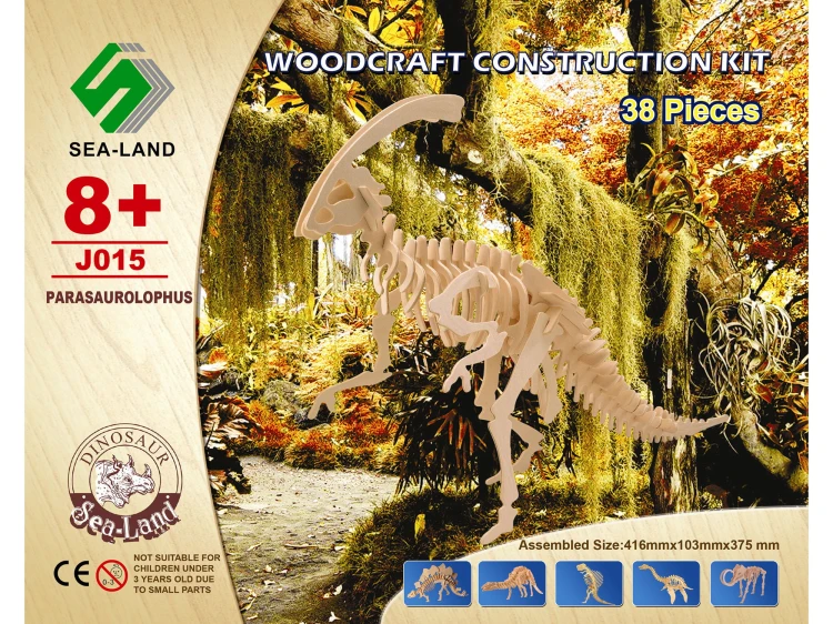 Dinozaur Parasaurolophus składanka J015