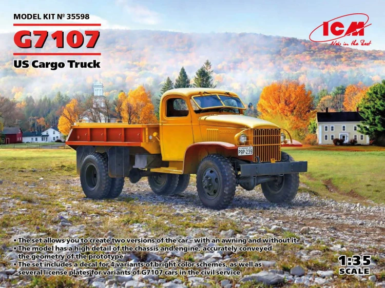 Ciężarówka wojskowa Chevrolet G7107 35598 ICM