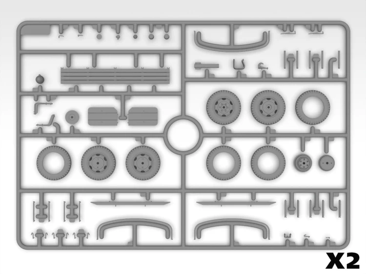 Ciężarówka wojskowa Chevrolet G7107 35598 ICM
