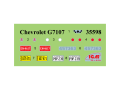 Ciężarówka wojskowa Chevrolet G7107 35598 ICM