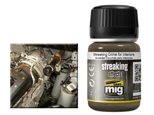 Weathering Streaking Grime for Interiors A.MIG-1200 AMMO Mig Jimenez