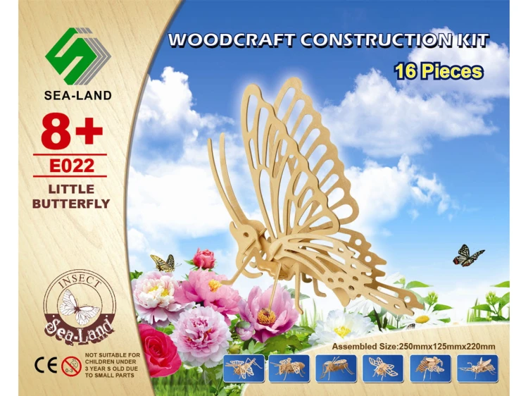 Motyl składanka drewniana E022 Sea-Land