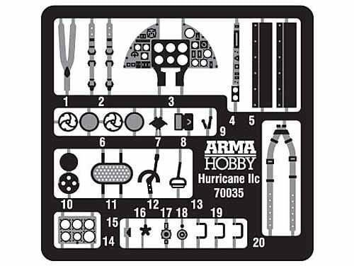 Samolot Hawker Hurricane Mk.II A/B/C 70054 Arma Hobby