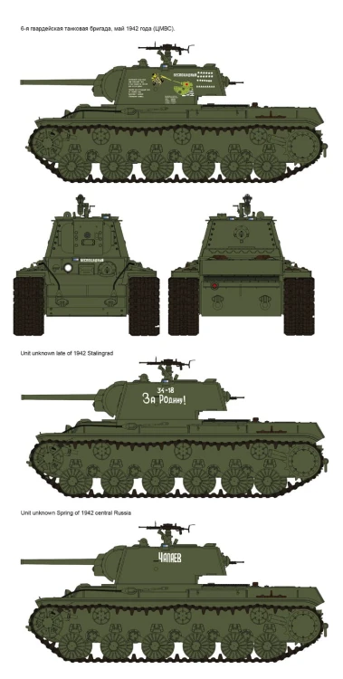 Czołg KV-1 KW-1 model 1942 RM-5041 RFM
