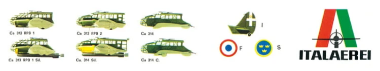 Samolot Caproni Ca.313/314 0106 Italeri