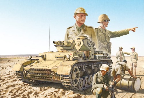 Czołg PzKpfw IV Ausf. F1/F2/G 6593 Italeri