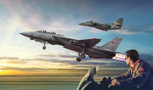 Samolot F-14a Tomcat A-4F Skyhawk 1422 Italeri