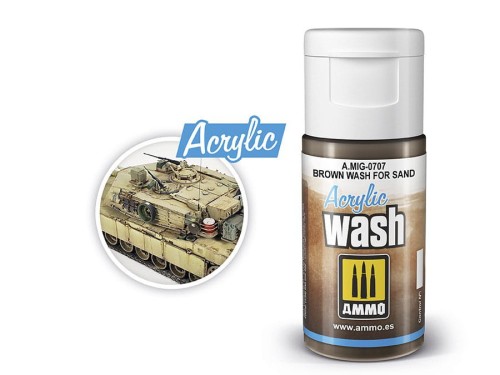 Wash modelarski Brown for Sand A.MIG-0707 AMMO Mig Jimenez