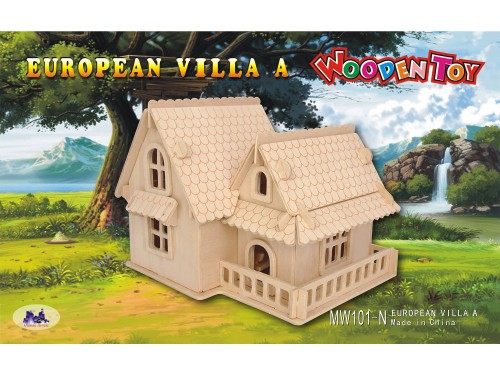 Willa Europejska składanka drewniana MW101