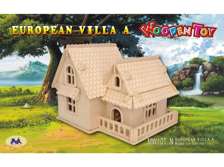 Willa Europejska składanka drewniana MW101