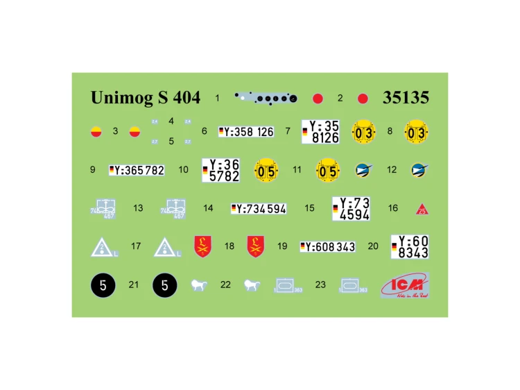 Ciężarówka Unimog S 404 35135 ICM
