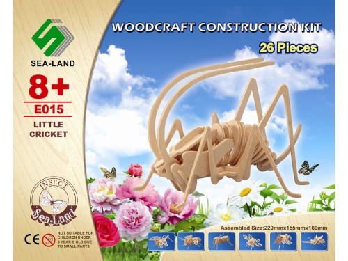 Świerszcz składanka drewniana puzzle 3D E015 Sea-Land