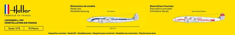 Samolot Lockheed L-749 Constellation 56310 Heller