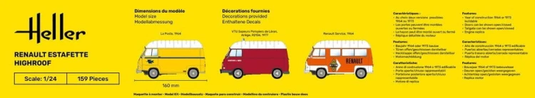Renault Estafette High Roof 80740 Heller