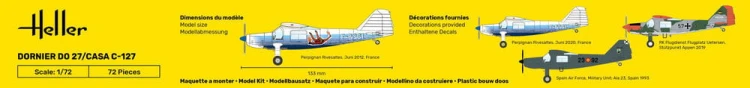 Samolot Dornier D0 27 CASA C-127 30304 Heller