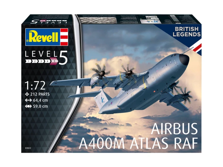 Samolot pasażerski Airbus A400M Atlas RAF 03822 Revell