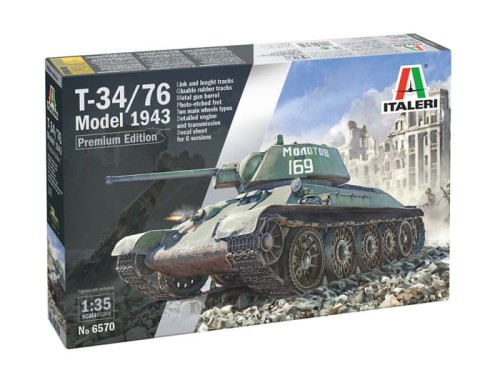 Czołg T-34/76 model 1943 6570 Italeri