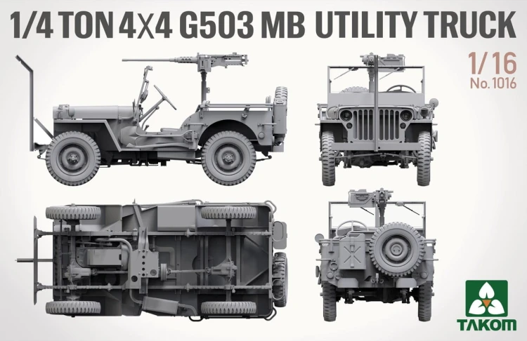 Jeep Willys G503 MB 1/4 Ton 4x4 1016 Takom