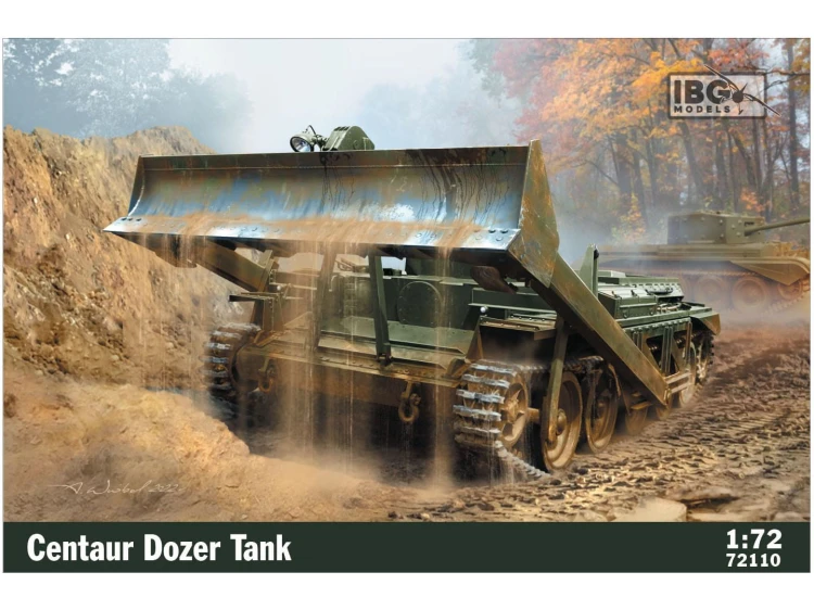 Czołg Centaur Dozer z lemieszem 72110 IBG