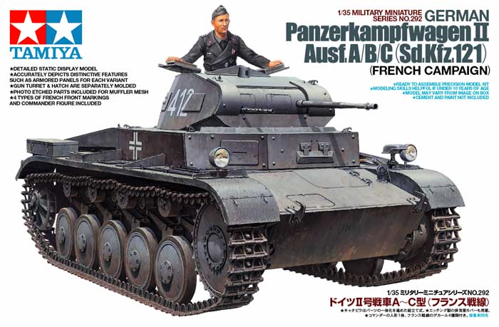 Czołg PzKpfw II Ausf.A/B/C Sd.Kfz.121 35292 Tamiya