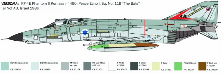 Samolot McDonnell Douglas RF-4E Phantom II 2818 Italeri