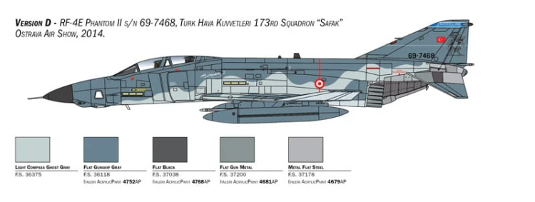 Samolot McDonnell Douglas RF-4E Phantom II 2818 Italeri