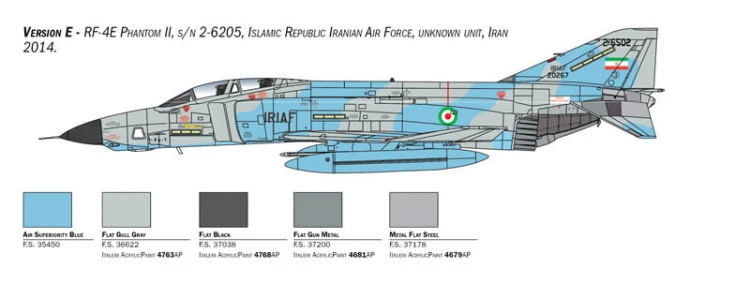 Samolot McDonnell Douglas RF-4E Phantom II 2818 Italeri