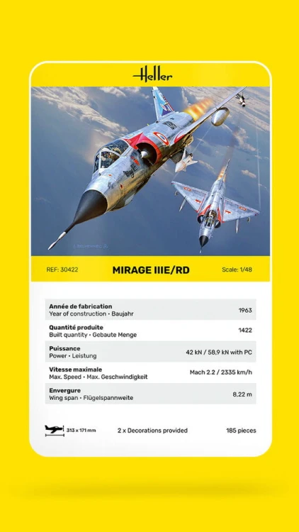 Samolot Dassault Mirage IIIE/RD 30422 Heller