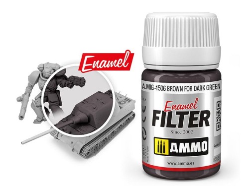 Filtr filter Brown for dark green A.MIG-1506 AMMO Mig Jimenez
