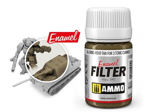 Filtr filter Tan for 3 tone camo A.MIG-1510 AMMO Mig Jimenez