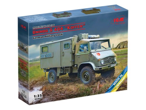 Ciężarówka Unimog S 404 Koffer 35136 ICM