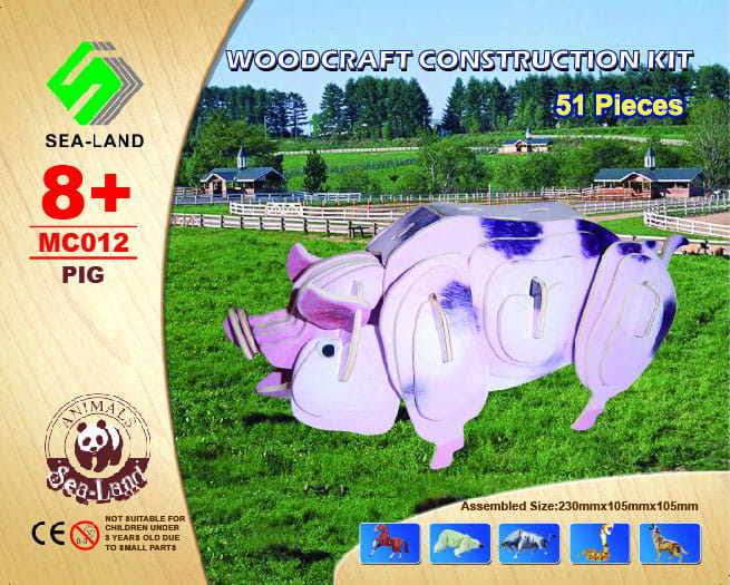 Świnia składanka drewniana MC012 Sea-Land