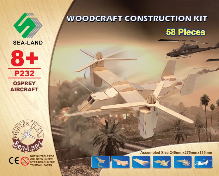 Samolot V-22 Osprey składanka drewniana P232 Sea-Land