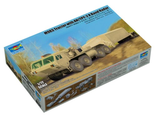 M983 HEMTT z mobilnym radarem AN/TPY-2 X 07177 Trumpeter