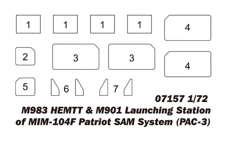 M983 HEMTT z mobilnym radarem AN/TPY-2 X 07177 Trumpeter